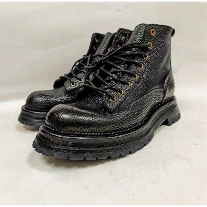 Men'S Formal Style - Stivali in Pelle di Vacchetta Stile