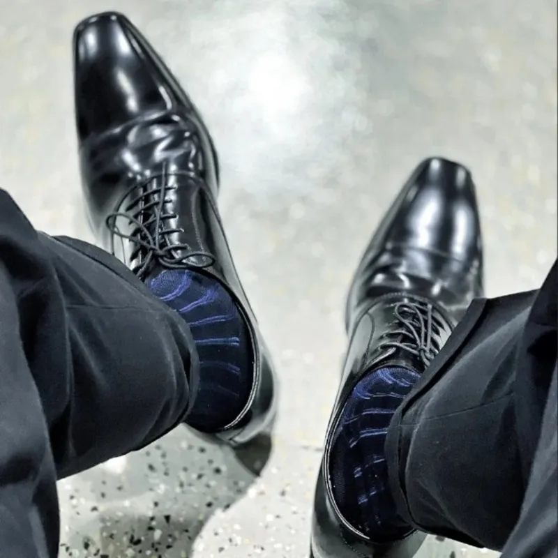 Men'S Formal Style - Calze a Righe per Uomo, Calze