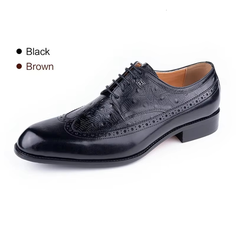 Scarpe da uomo in pelle di vac - Formal Men Daily Wear Footwear recensione e prezzo