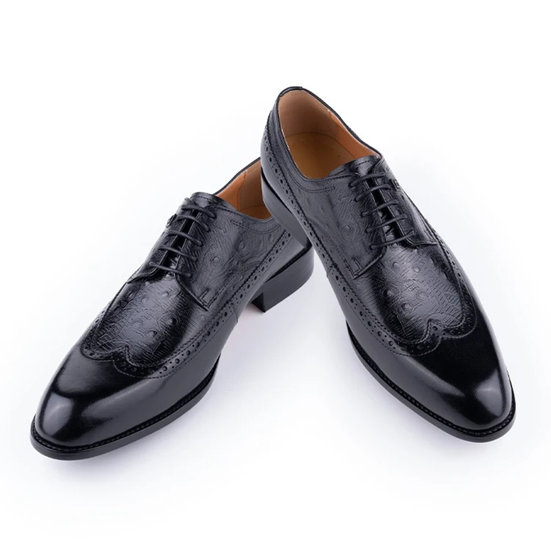 Scarpe da uomo in pelle di vac - Formal Men Daily Wear Footwear recensione e prezzo
